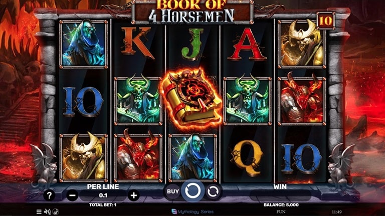 4 horse men slot game min