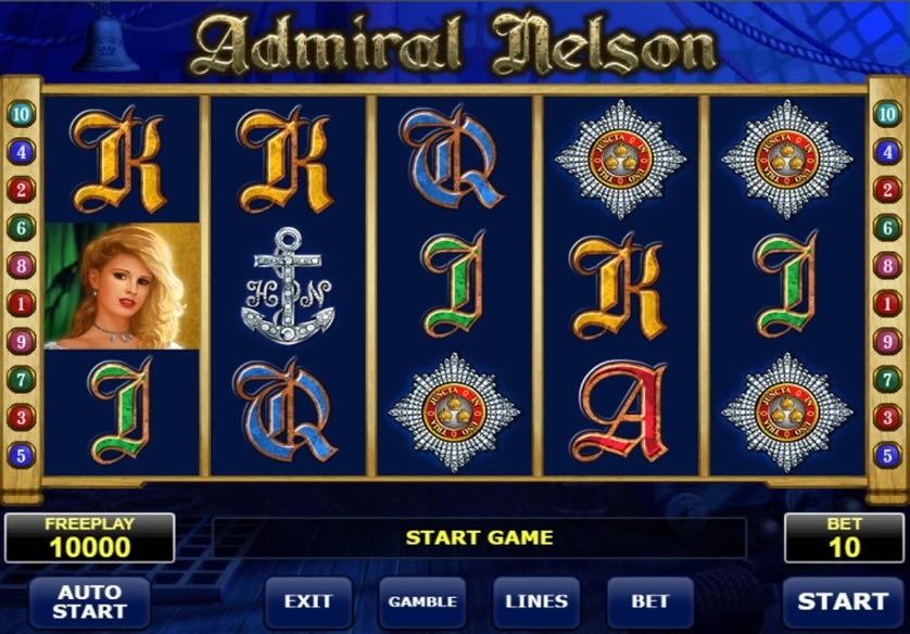 Admiral Nelson Slot game play