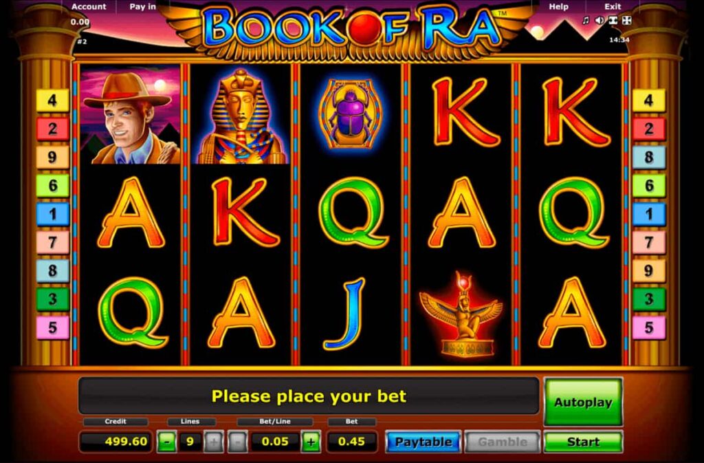 Book of Ra Online Slot game play