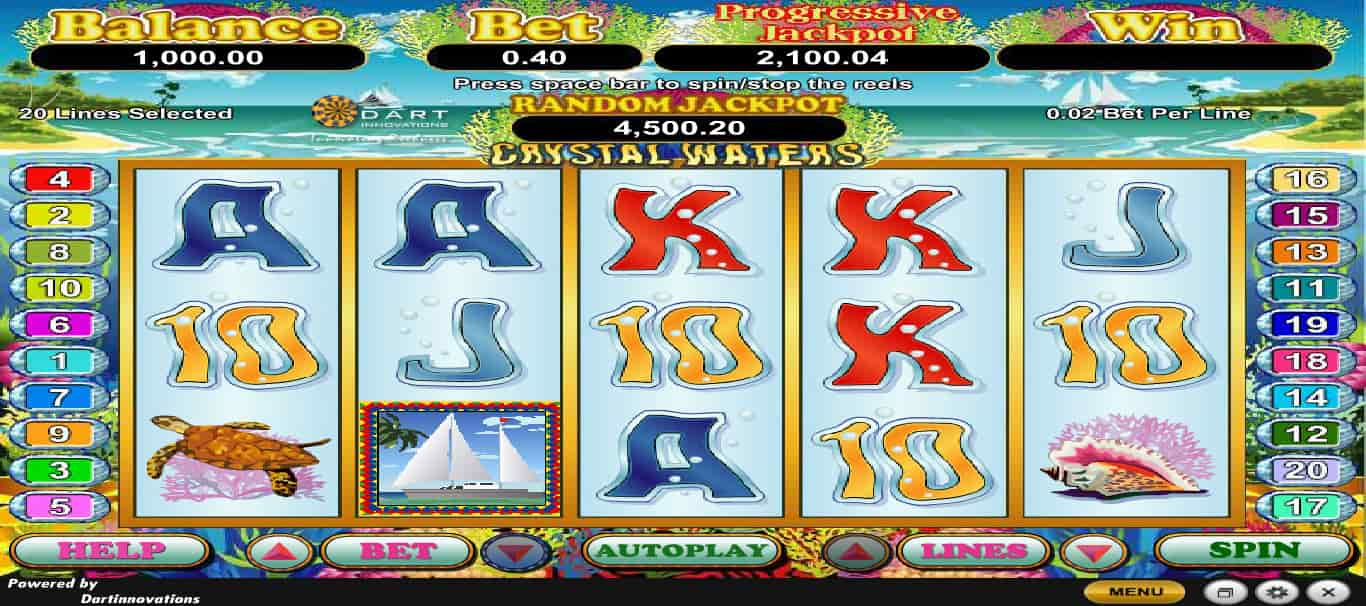 Crystal Waters Online Slot game play