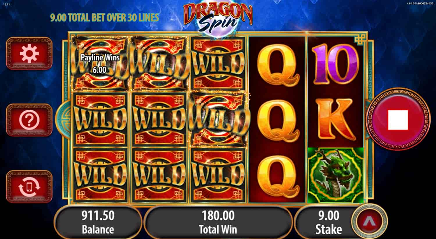 Dragon Spin Online Slot game play