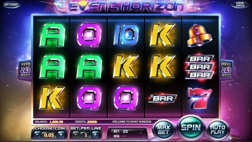 Event Horizon Online Slot Gameplay