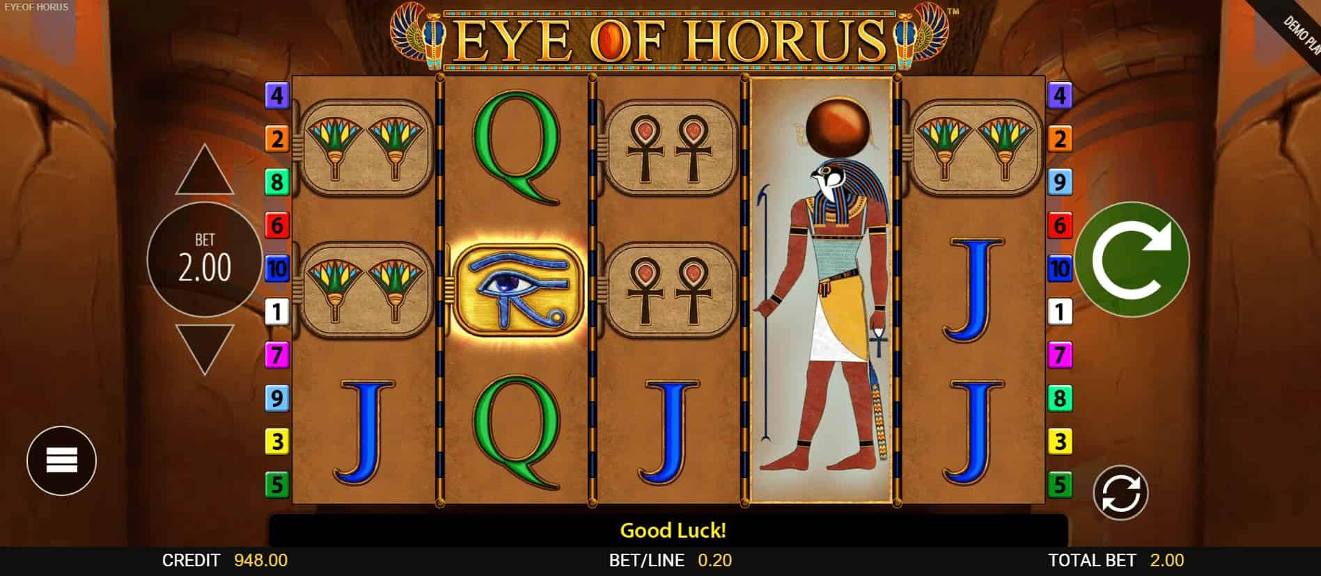 Eye of Horus Online Slot Gameplay