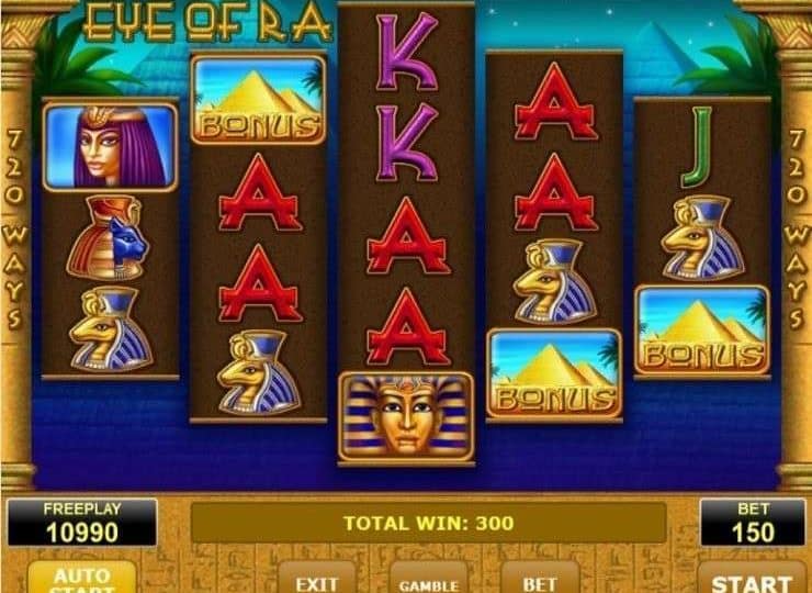 Eye of Ra Online Slot Gameplay