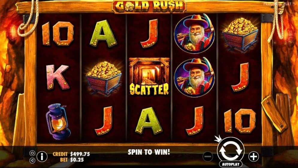 Gold Rush Online Slot gameplay