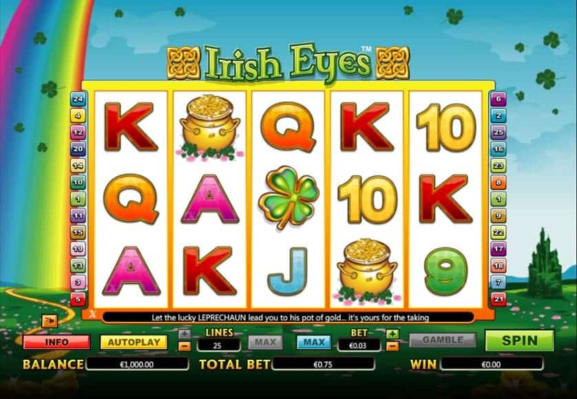 Irish Eyes Online Slot Gameplay