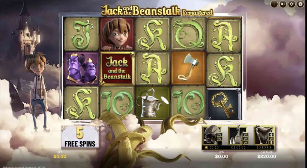 Jack and the Beanstalk Online Slot game play