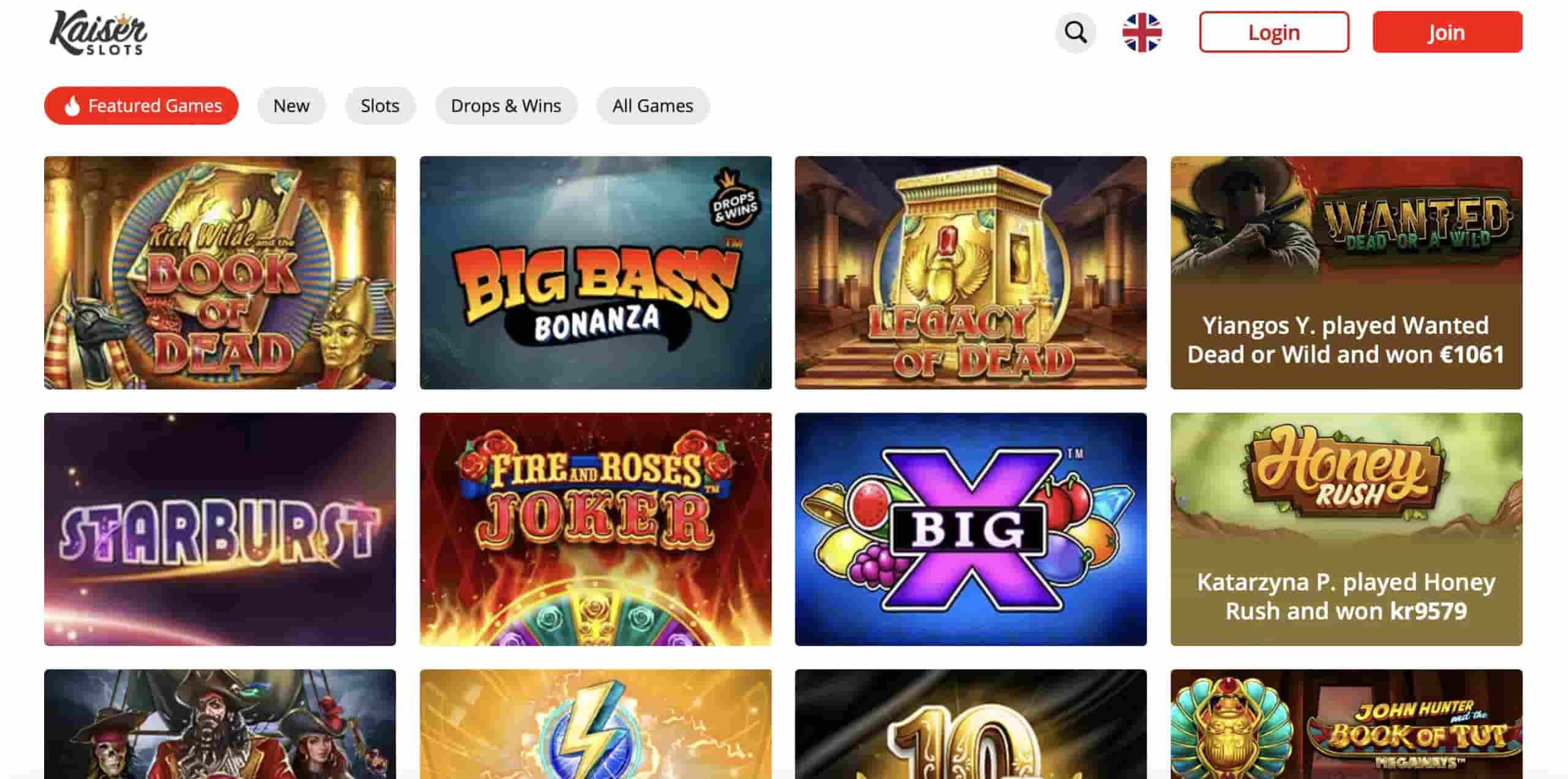 Kaiser Online Slot game play