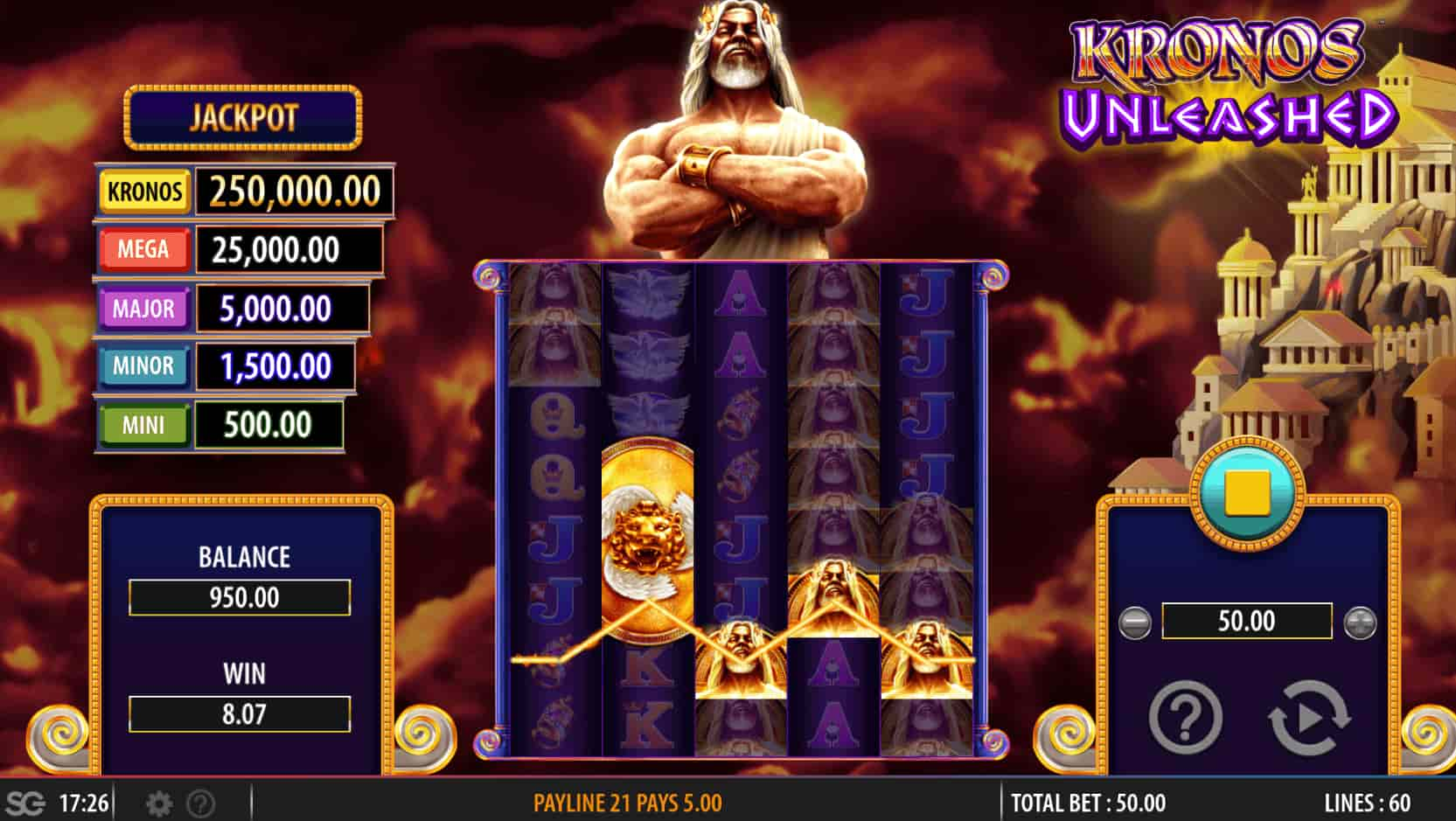 Kronos Online Slot game play