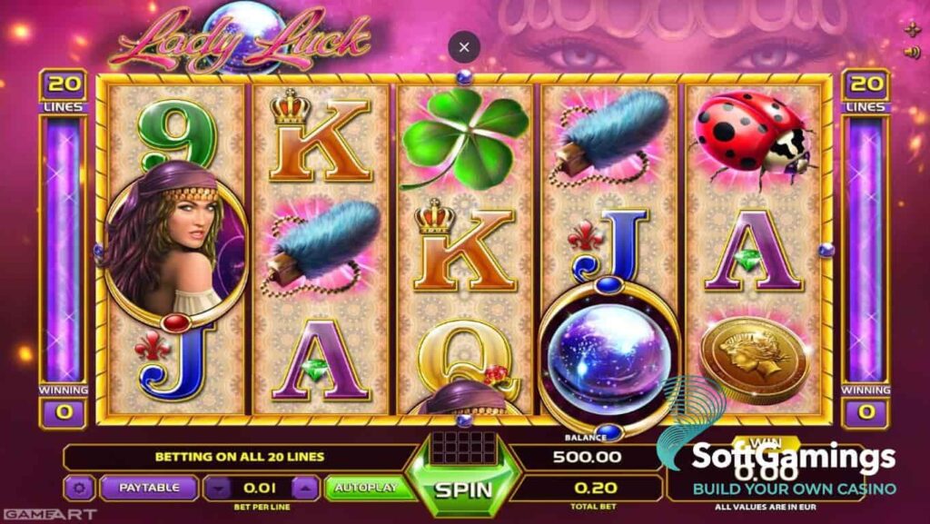 Lady Luck Online Slot game play