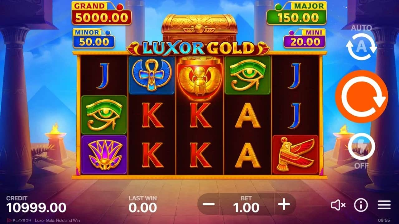 Luxor Online Slot game play