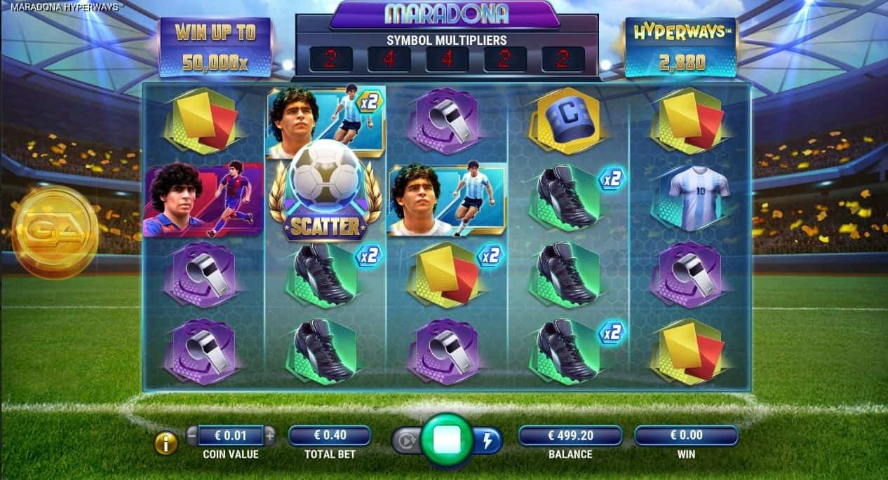 Maradona Online Slot game play