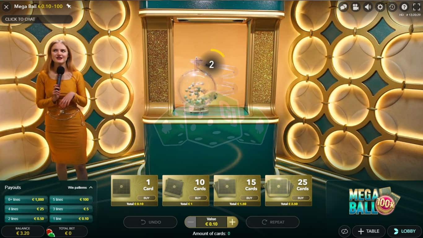 Mega Ball Online Slot game play