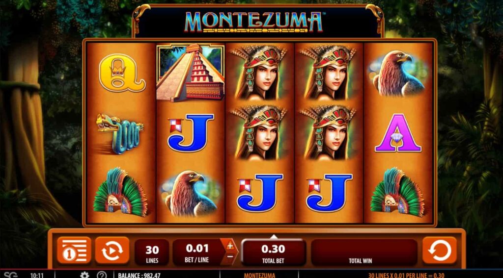 Montezuma Online Slot game play